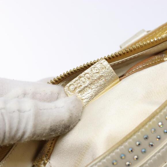 CELINE Hand Bag Leather Silver Gold - Picture 13 of 13